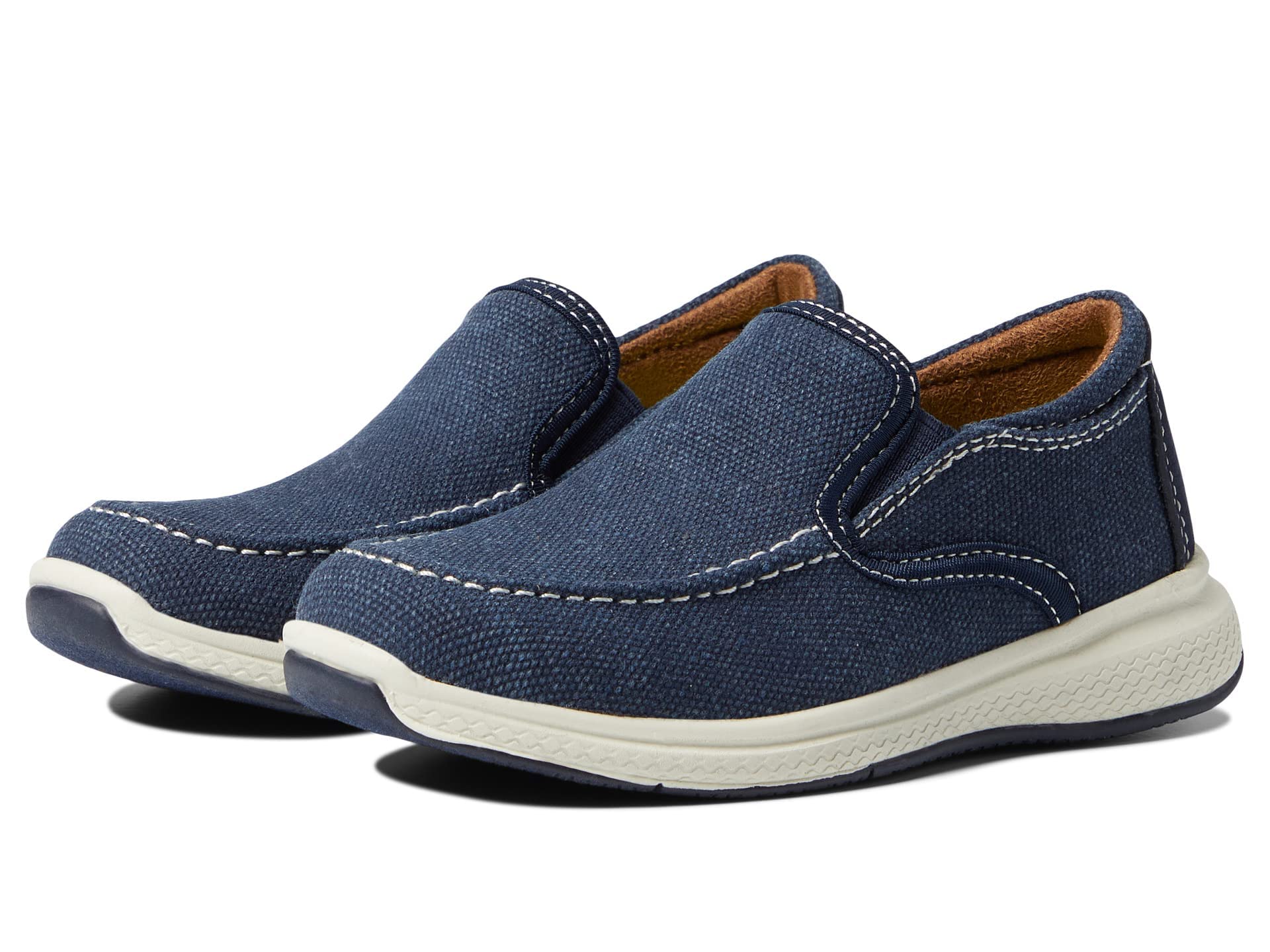 Florsheim Boys' Venture Canvas Venetian Jr. Sneakers - Comfortable & Durable for Toddler, Little Kid & Big Kid - Perfect for School, Play & Everyday Wear