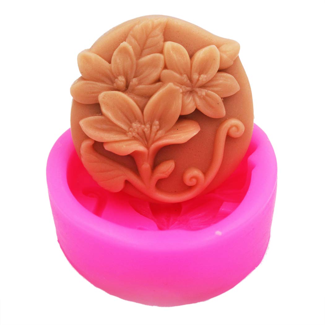 Premium Silicone Soap Molds for DIY Handmade Soap Making - Flowers 50002 Craft Art Mold for Bath Bombs, Candles & Resin Crafts - Perfect for Home Spa, Gift Making & Craft Projects
