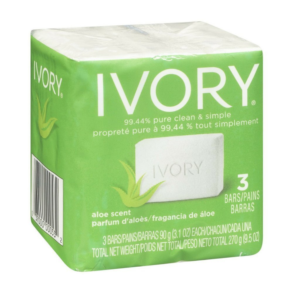 Natural Ivory Bar Soap for Sensitive Skin - Organic Moisturizing Hand & Body Soap - Perfect for Daily Cleansing, Travel & Eco-Friendly Bathroom Essentials