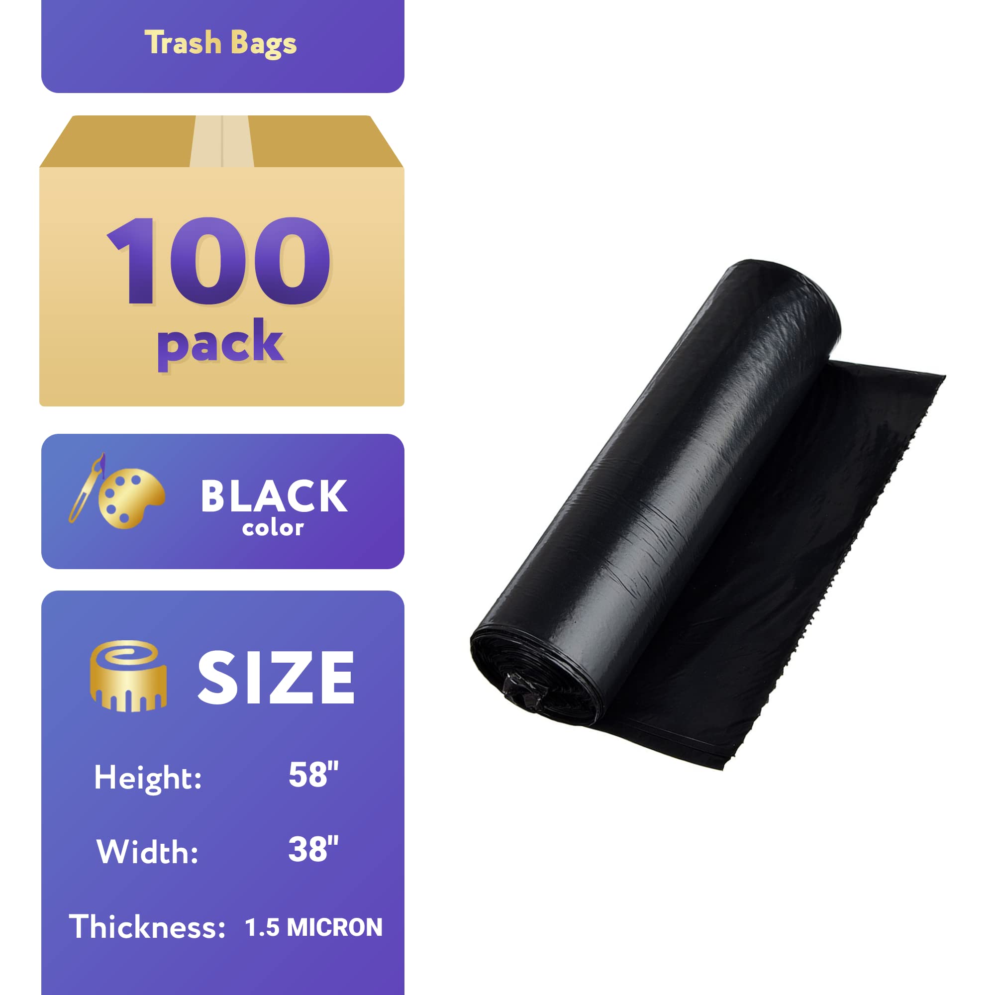 APQ Outdoor Trash Bags Large 38