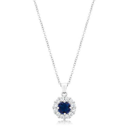 Bella Blue Bridal Pendant Necklace - Elegant Wedding Jewelry for Brides, Bridesmaids & Special Occasions