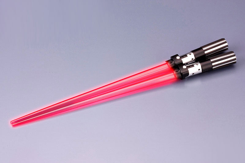 Star Wars Light Up LED Chopsticks - Glowing Lightsaber Chopsticks for Fans - Perfect for Movie Nights, Cosplay, and Themed Parties