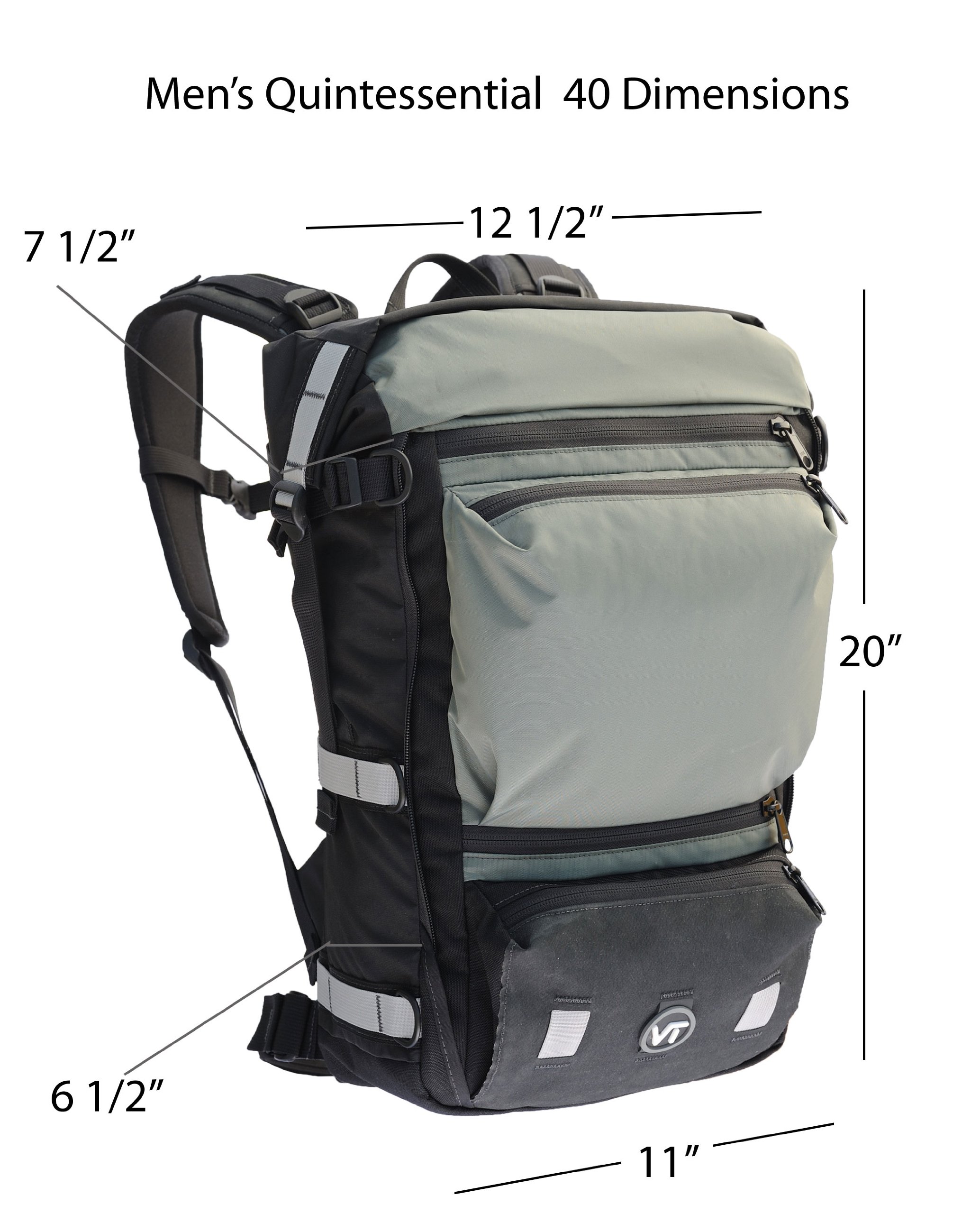 Men's Waterproof Commuter Backpack - 40L Cycling Bike Backpack for Work & Travel - Durable Weatherproof Bicycle Backpack for Cycling, Hiking & Outdoor Adventures