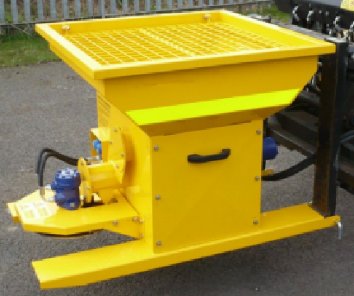 Heavy Duty Hydraulic Gritter Forklift Attachment for Snow Removal & Ice Control - Perfect for Winter Road Maintenance & Warehouse Operations