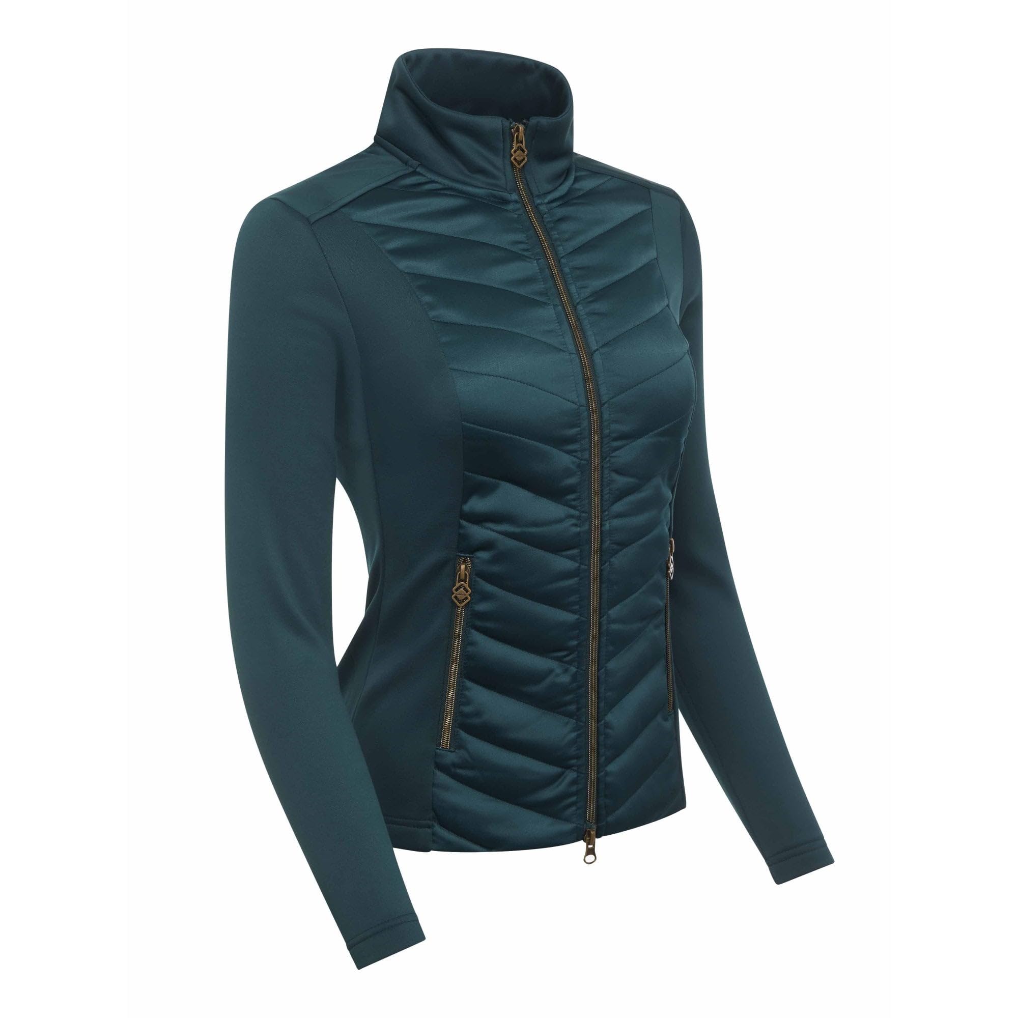 LeMieux Dynamique Women's Waterproof Jacket - Spruce Green - Lightweight & Breathable for Outdoor Activities & Horse Riding