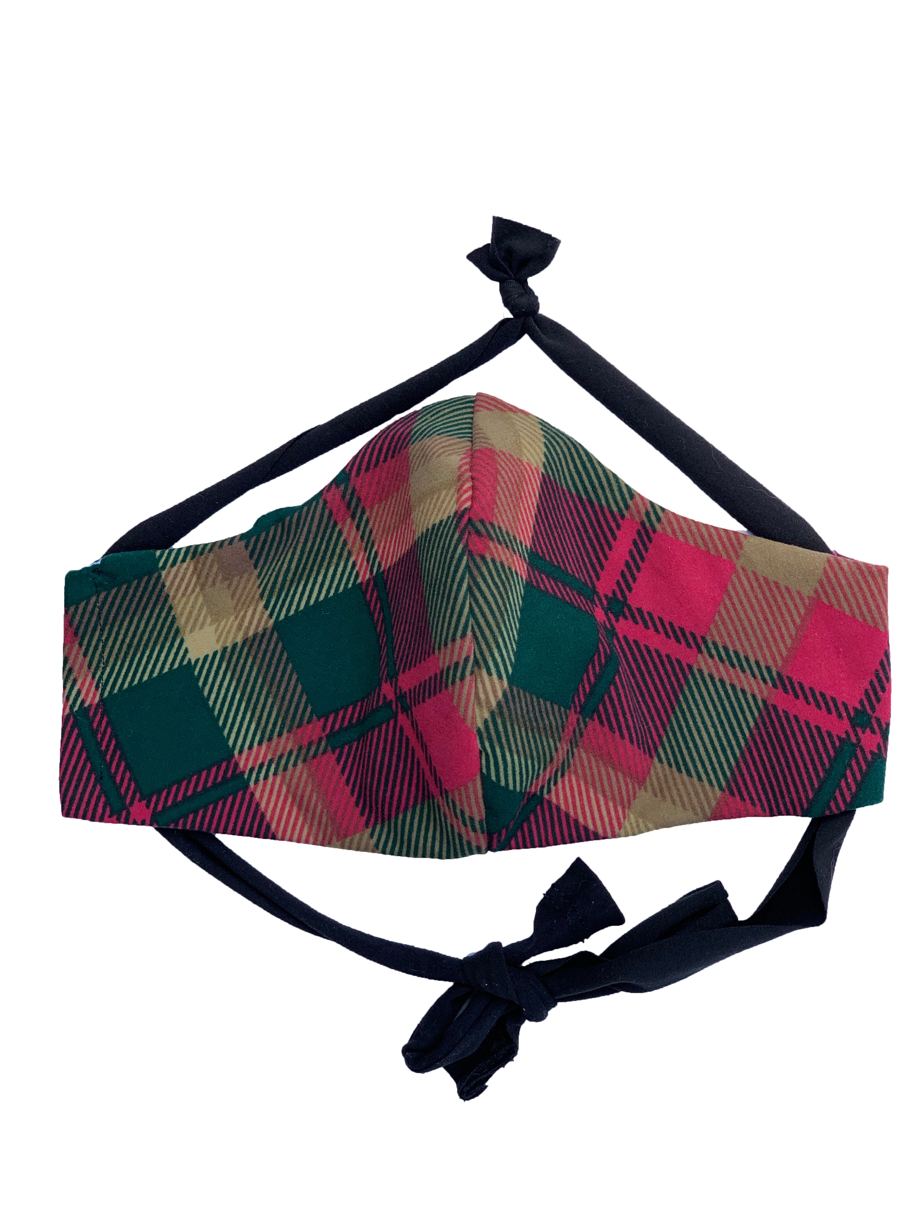 Maple Leaf Tartan Plaid Face Mask - Reusable & Washable - Comfortable & Breathable for Daily Use, Outdoor Activities, and Travel