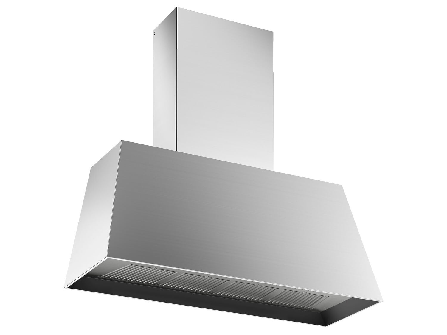 Bertazzoni KMC48X 48-Inch Stainless Steel Contemporary Canopy Range Hood - 600 CFM Powerful Ventilation for Modern Kitchens | Perfect for Open-Concept Homes & Professional Cooking Spaces