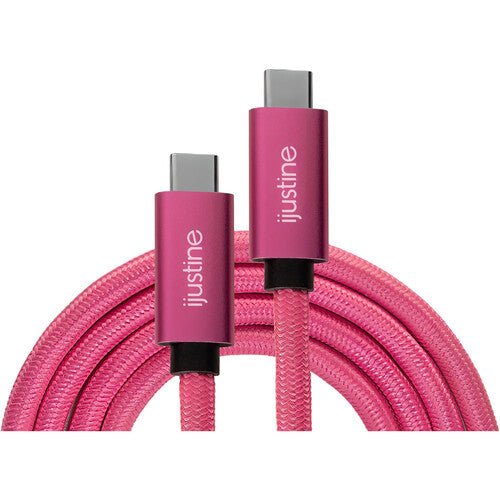 Kondor Blue iJustine Thunderbolt 4 Cable - 3ft Pink USB-C to USB-C High-Speed Charging & Data Sync Cable for MacBook Pro, iPad Pro & Windows Laptops - Perfect for Creative Professionals & Office Use