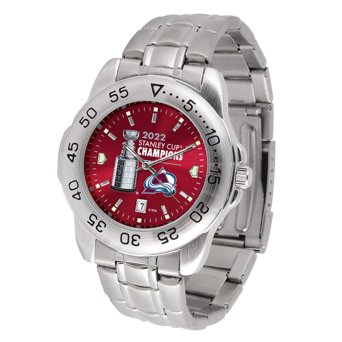 Colorado Avalanche NHL Watch - Stanley Cup 2022 Champions Edition for Men | Game Time Sports Watch for Hockey Fans