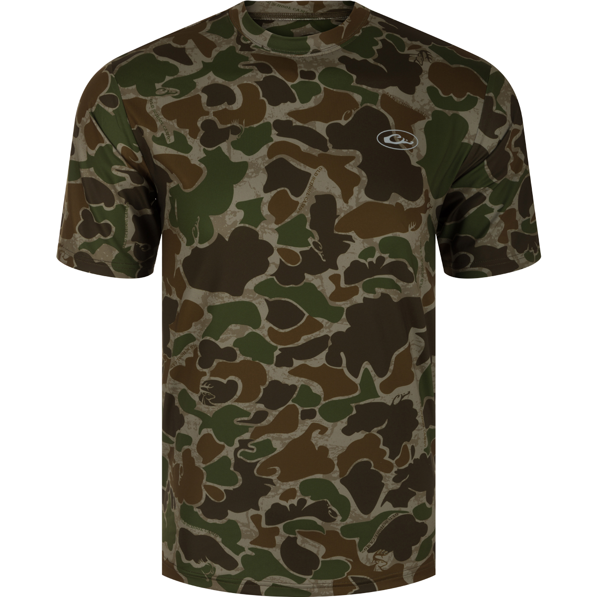 EST Camo Performance Short Sleeve Crew Neck T-Shirt for Men - Lightweight Moisture Wicking Activewear for Hunting, Outdoor & Gym Workouts