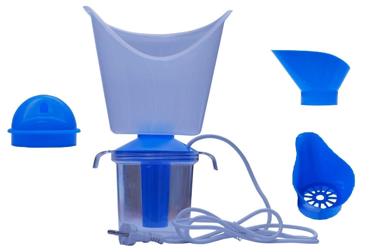 SELLMONK 3-in-1 Vaporizer Facial Steamer, Nose Steamer & Cough Relief Inhaler | Portable Home Spa Device for Acne, Congestion & Cold Relief | Made in India | Perfect for Skincare, Sinus Relief & Respiratory Care
