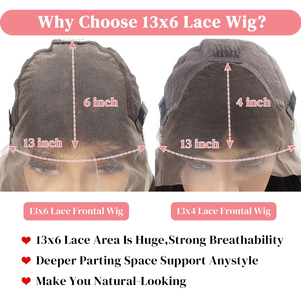 200 Density Chocolate Brown 30 Inch 13x6 HD Deep Wave Lace Front Wig - 100% Human Hair Colored Curly Lace Frontal Wigs with Pre-Plucked Natural Hairline | Glueless & Breathable for Daily Wear, Parties & Special Occasions