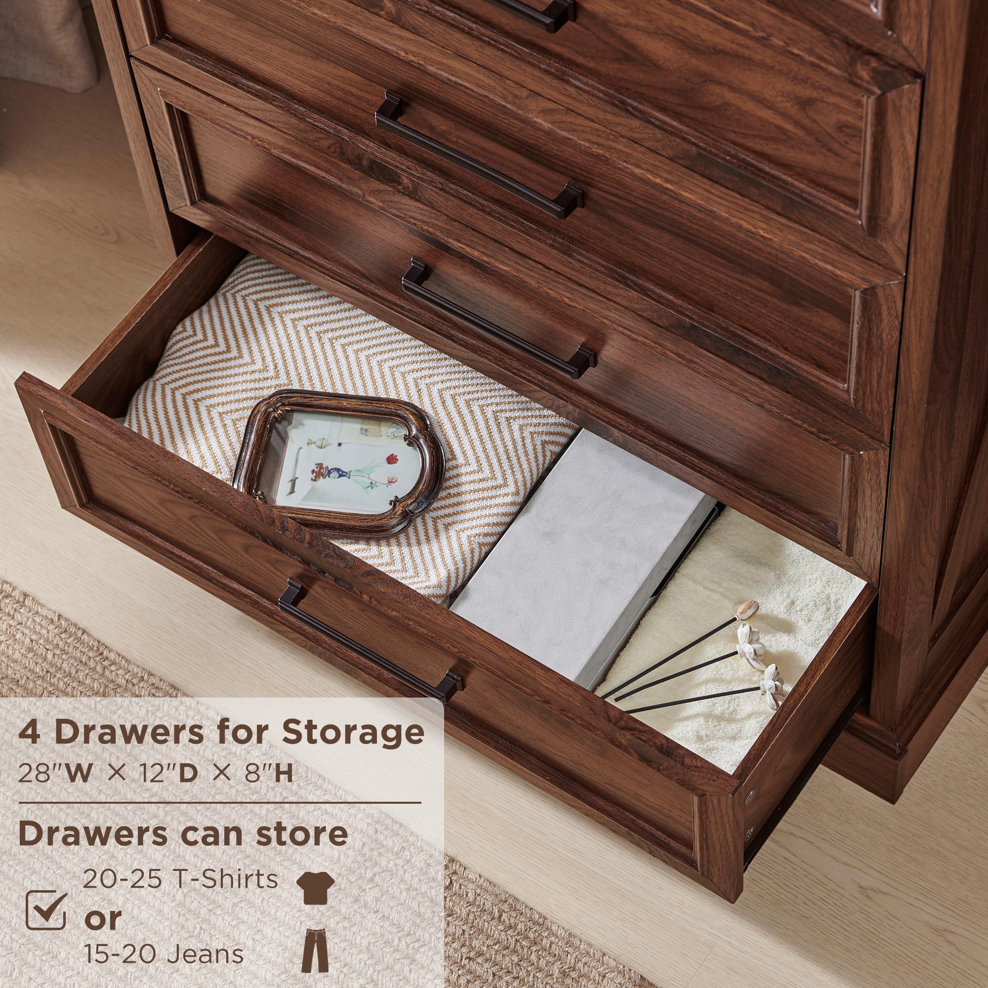 6 Drawer Dresser for Bedroom - 44