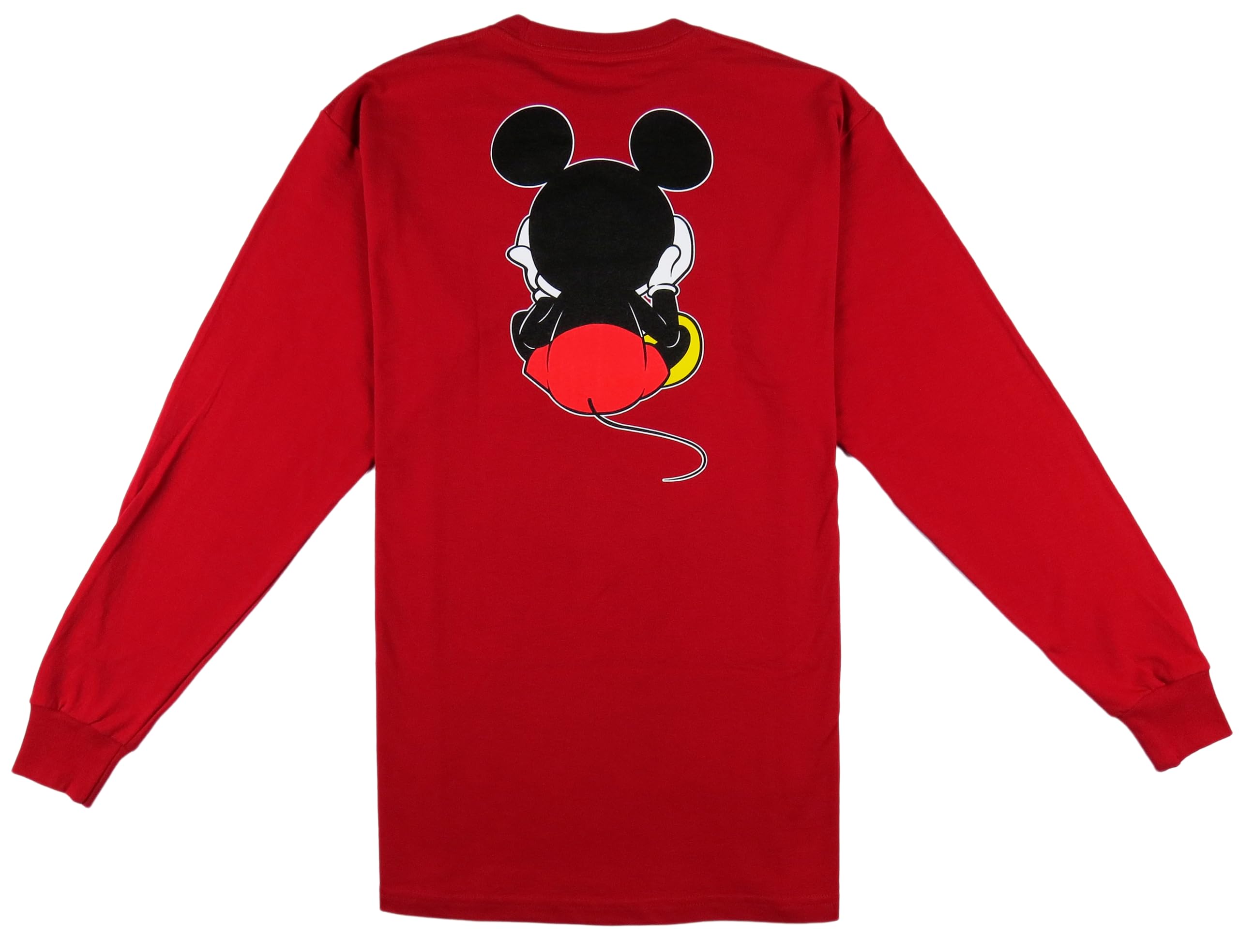 Disney Mickey Mouse & Minnie Mouse Long Sleeve T-Shirt for Kids - Cute Cartoon Character Cotton Top for Family Outings & Theme Park Visits