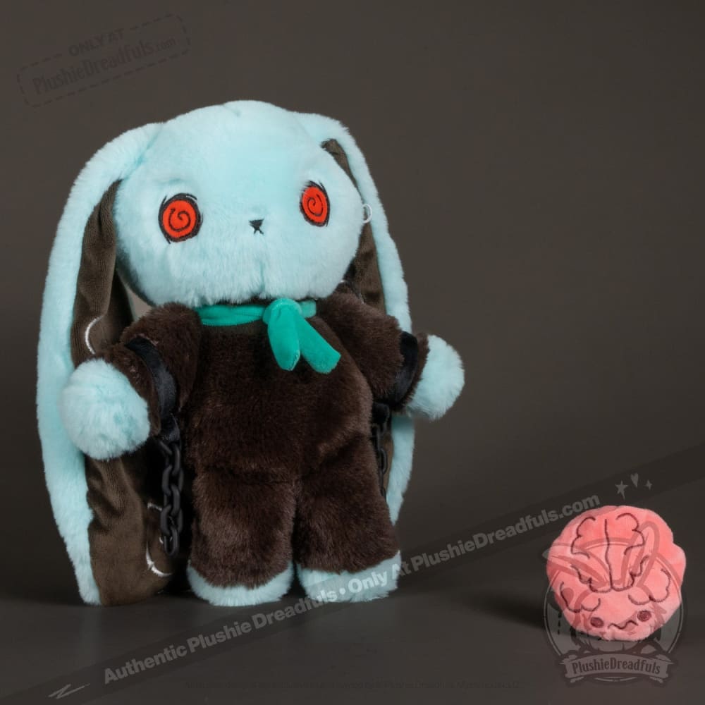 Plushie Dreadfuls OCD v2 Rabbit Stuffed Animal - Soft Anxiety Relief Plush Toy for Mental Health Support & Comfort