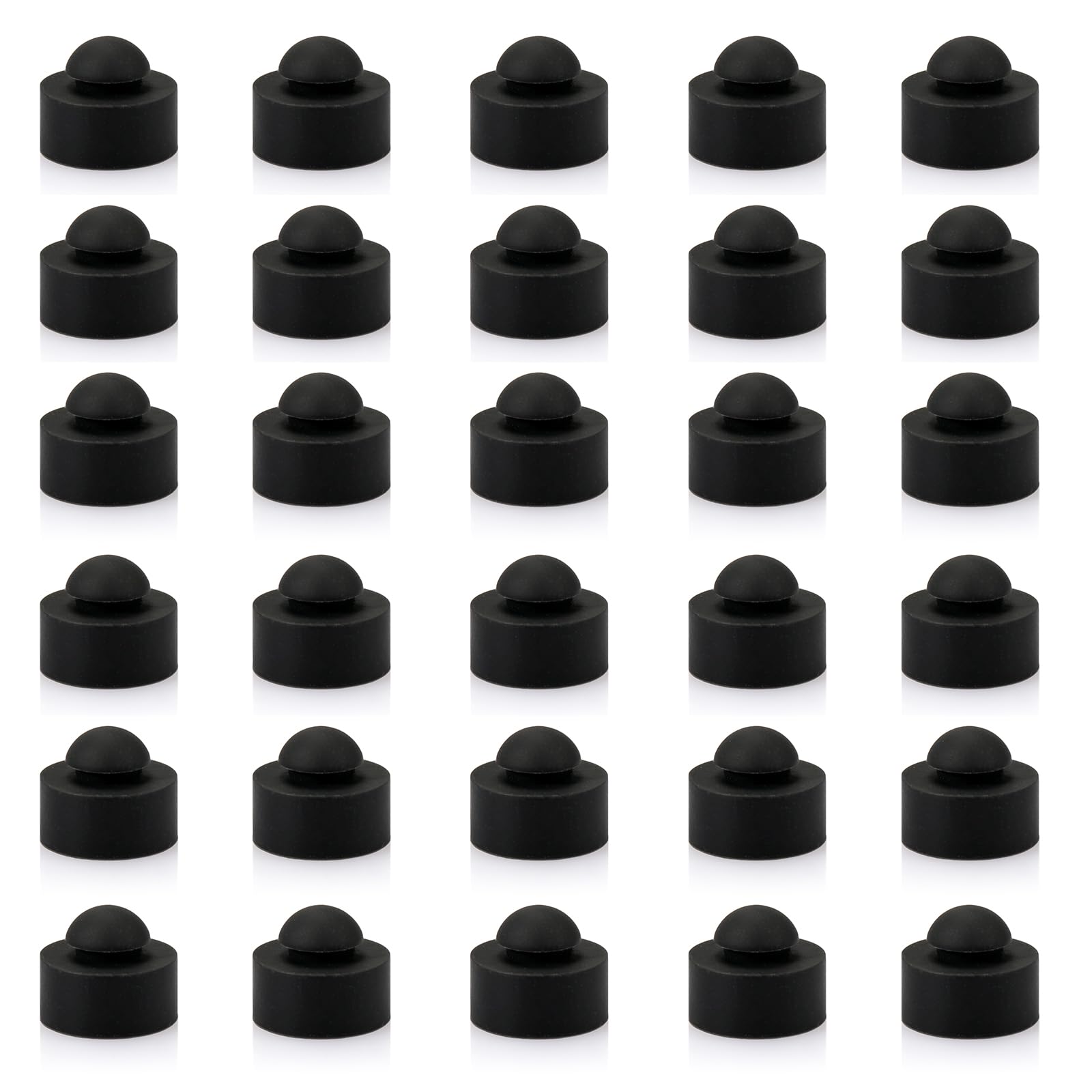 30 Pack Rubber Feet Bumpers for Crockpot & Slow Cooker Replacement - 1/2