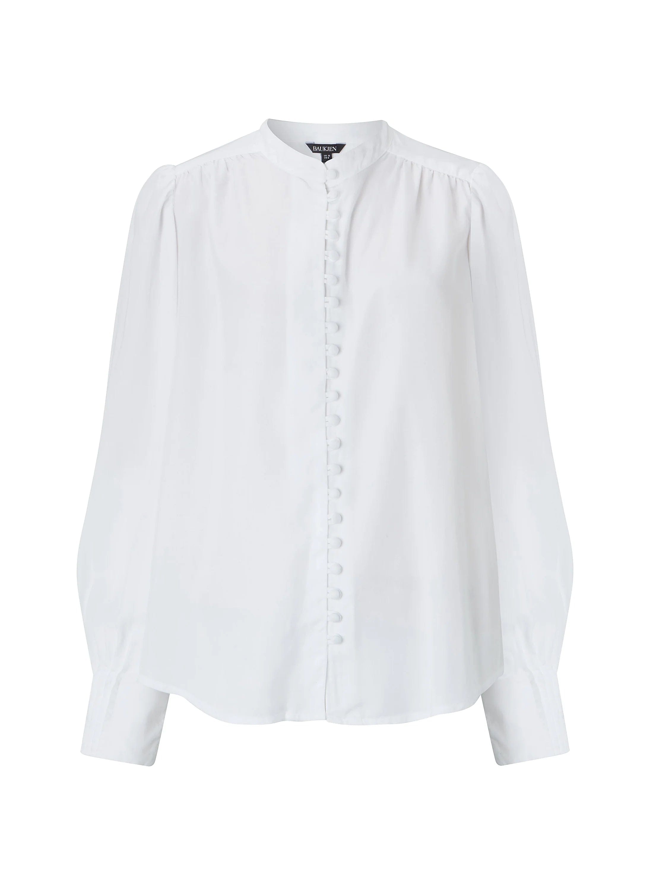 Annika TENCEL™ Blouse - Pure White Women's Casual Shirt | Eco-Friendly TENCEL Fabric | Perfect for Office Wear & Summer Outfits