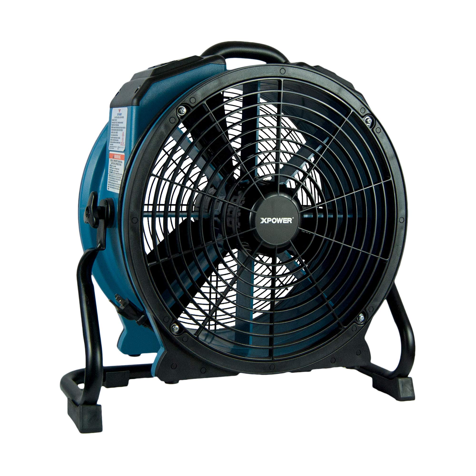 XPOWER X-47ATR 1/3 HP Commercial Grade Axial Air Mover Fan with Variable Speed Control & 3-Hour Timer - Blue (28 Pack) - Ideal for Water Damage Restoration, Construction Drying, and Industrial Ventilation