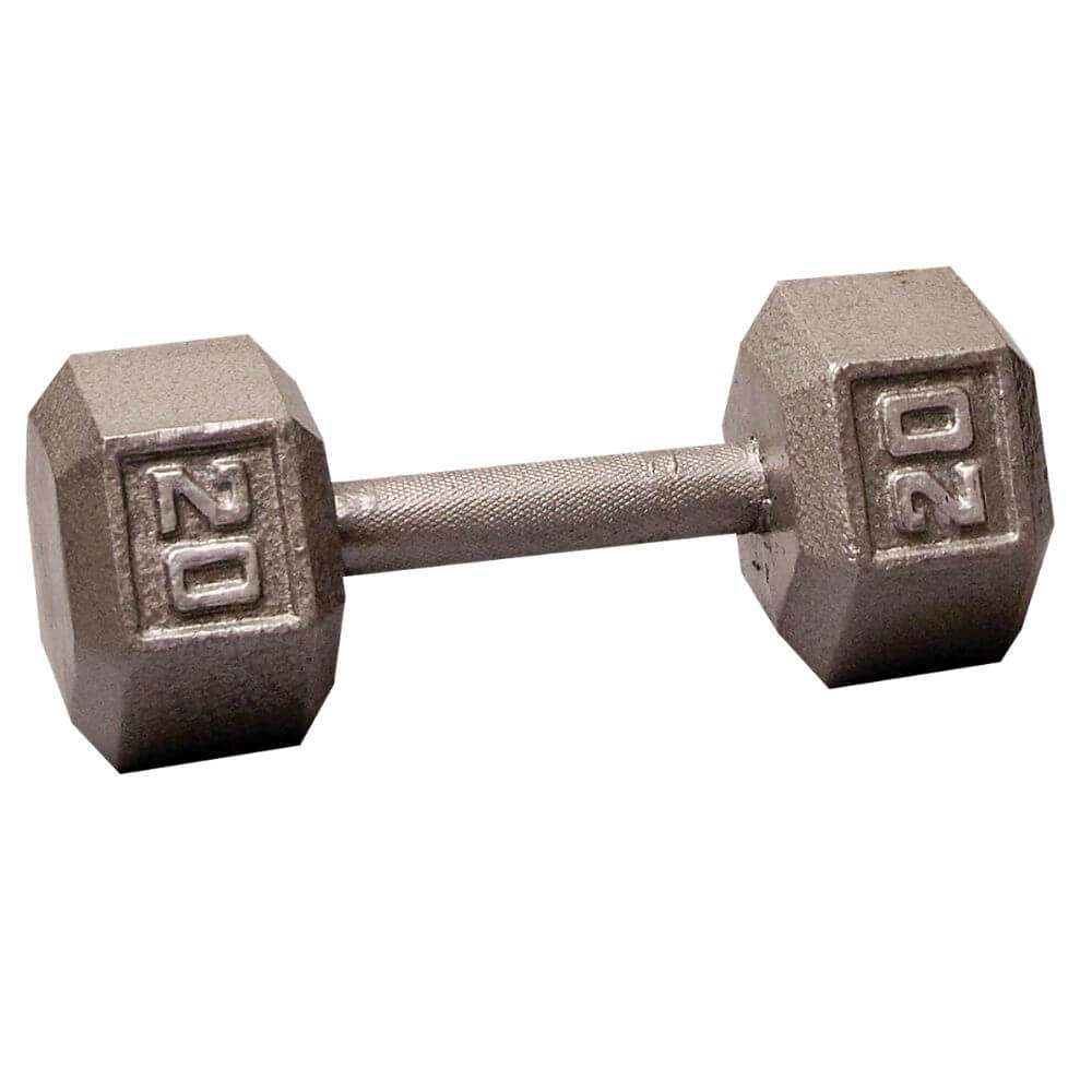 Body Solid Cast Iron Hex Dumbbells SDX - Premium Weight Set for Home Gym & Strength Training - Perfect for CrossFit, HIIT, and Muscle Building Workouts