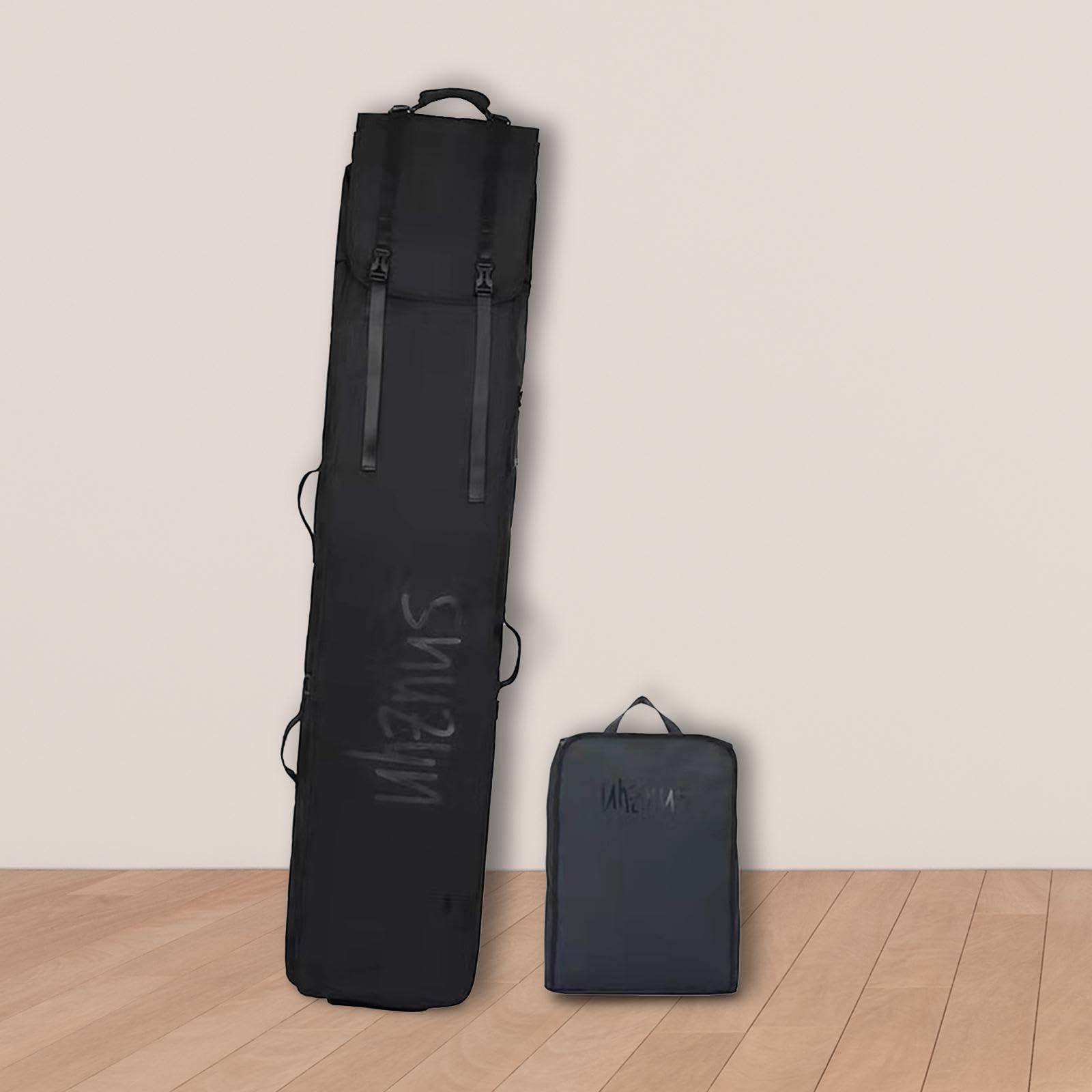 **Premium Wheeled Ski & Snowboard Carry Bag with Boot Compartment - Padded Protection for Skis, Boots & Gear - Perfect for Travel & Storage (Men & Women)**