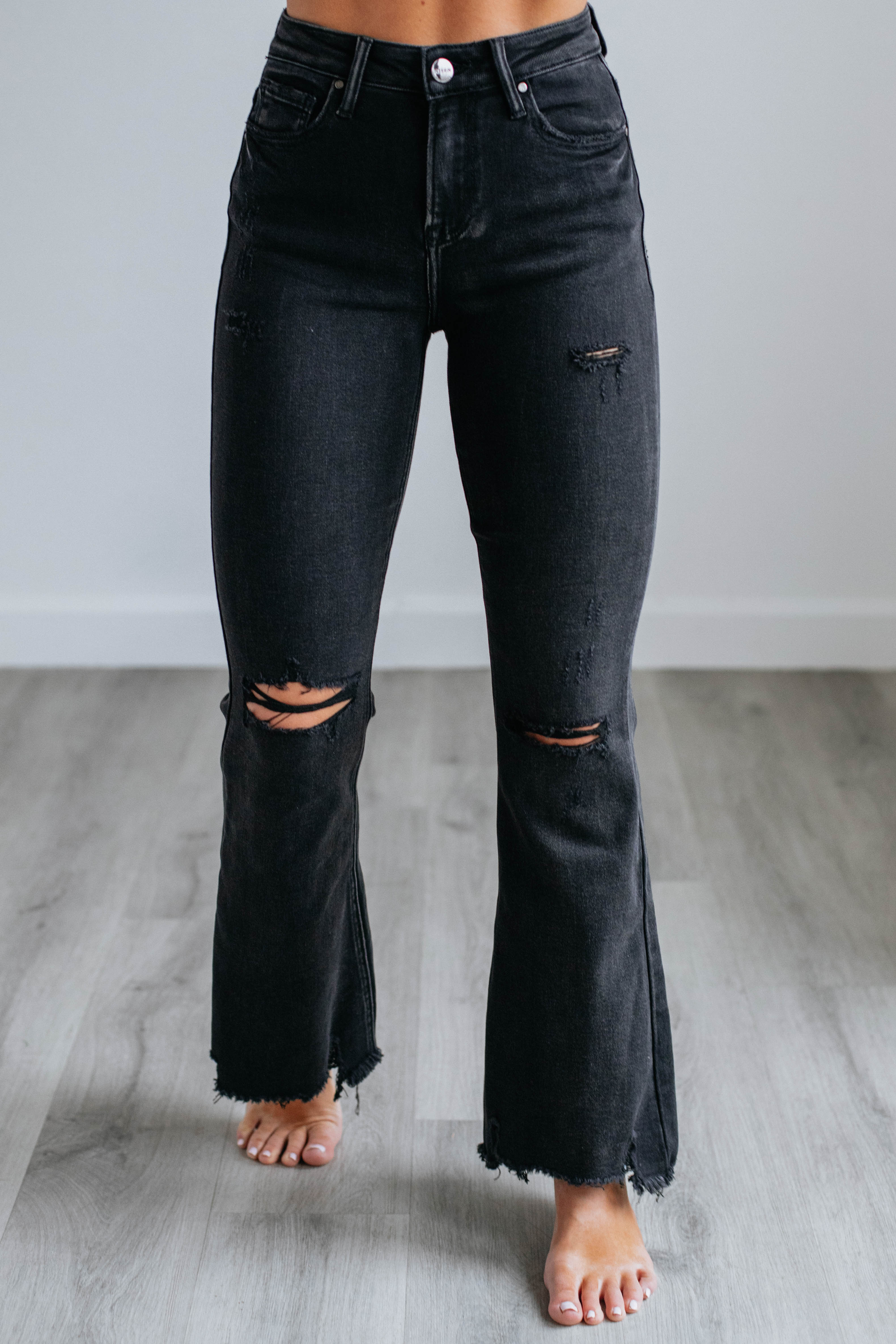 Bentley Risen Black Wash Distressed Denim Jeans for Men - Stylish Slim Fit Stretch Comfort - Perfect for Casual Wear, Night Out & Street Fashion