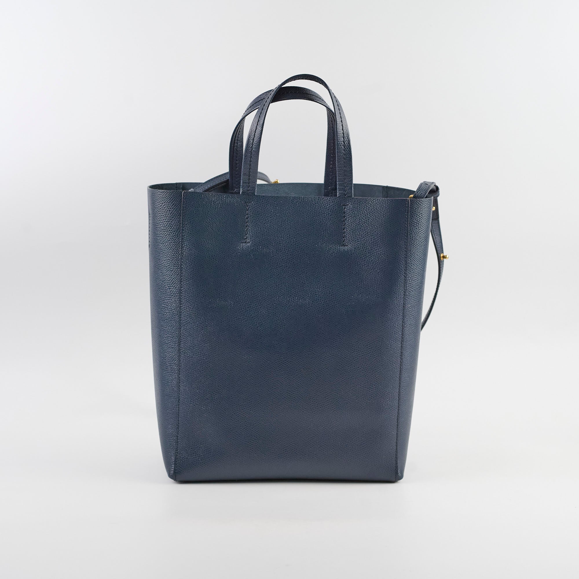 Celine Navy Shopper Tote Bag - Premium Leather Handbag for Women, Stylish & Spacious Designer Tote - Perfect for Work, Travel & Everyday Use