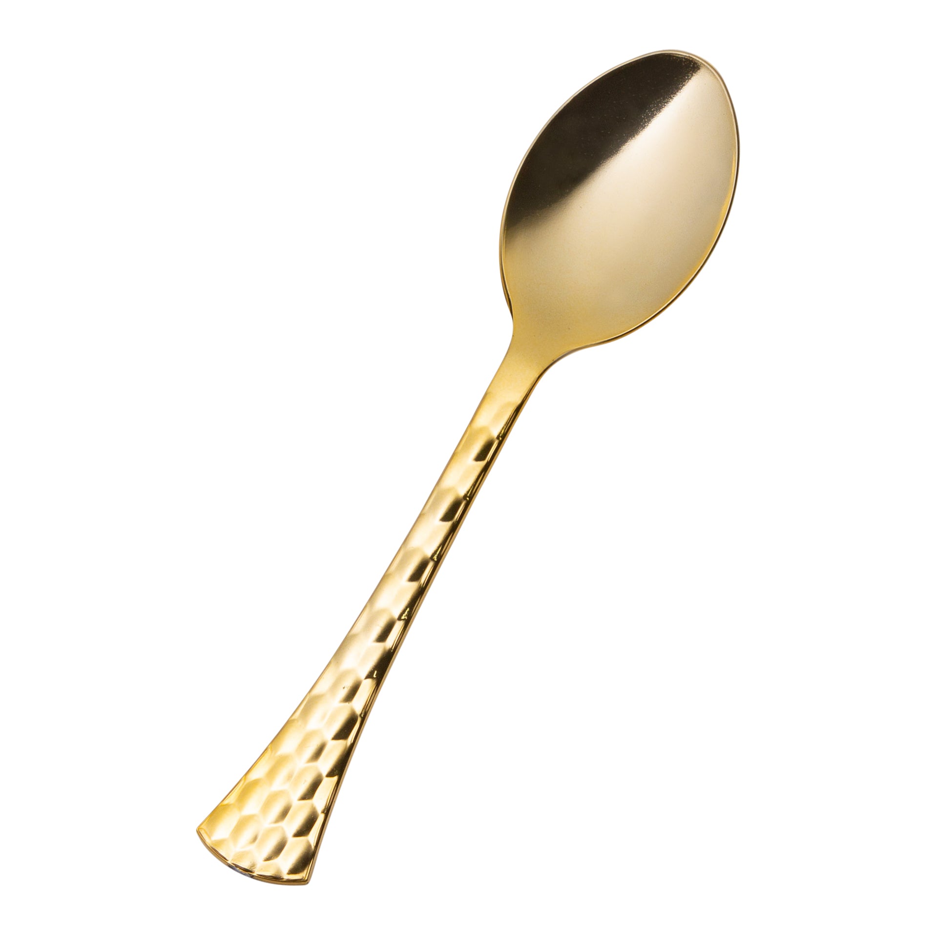 Disposable Shiny Metallic Gold Flatware Set - Elegant Plastic Cutlery for Parties, Weddings & Events - Perfect for Birthday Celebrations, Bridal Showers & Luxury Dining