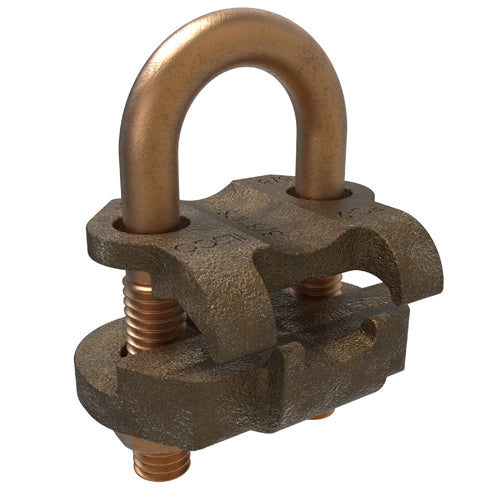 Ilsco U Bolt Ground Clamps - Heavy Duty Copper Electrical Connectors for Secure Grounding | Ideal for Electrical Wiring, Solar Panels & Industrial Applications