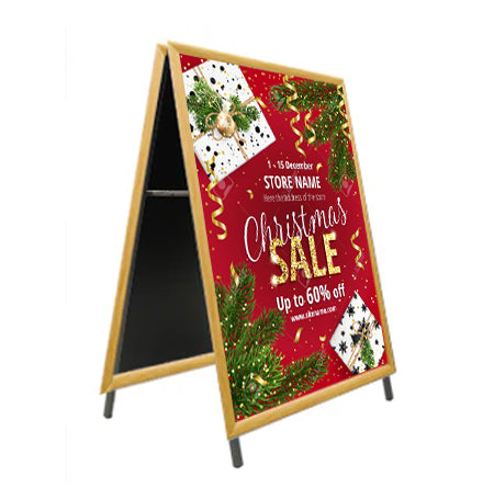 27x40 A-Frame Wooden Snap Sign Holder with 1 1/4