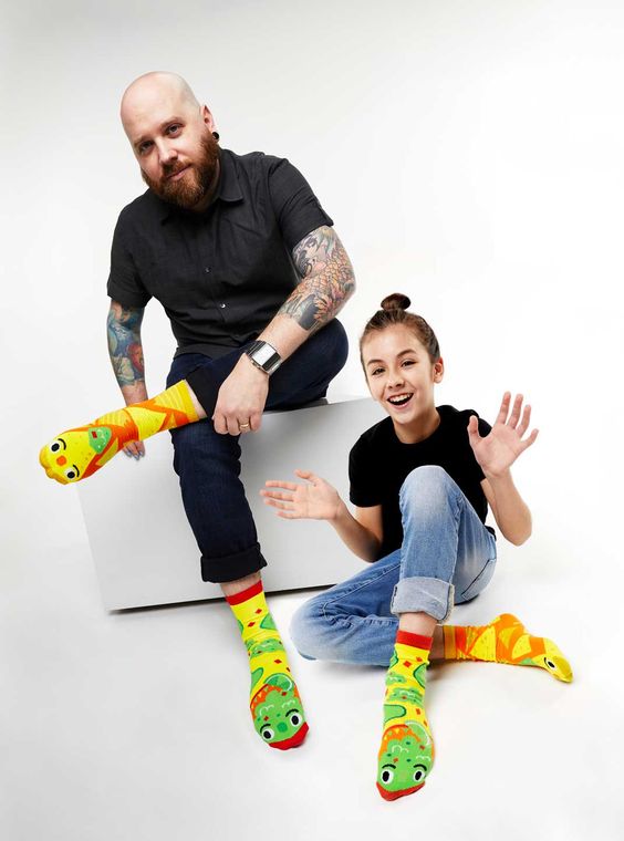 Fun Mismatched Socks for Teens - Colorful Chip & Guacamole Pattern Novelty Socks - Perfect for School, Gifts, and Casual Wear