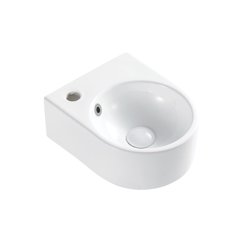 Fienza RB5008 Junior Wall Mount Bathroom Sink - Perfect for Kids' Bathrooms, Small Spaces & Modern Home Decor