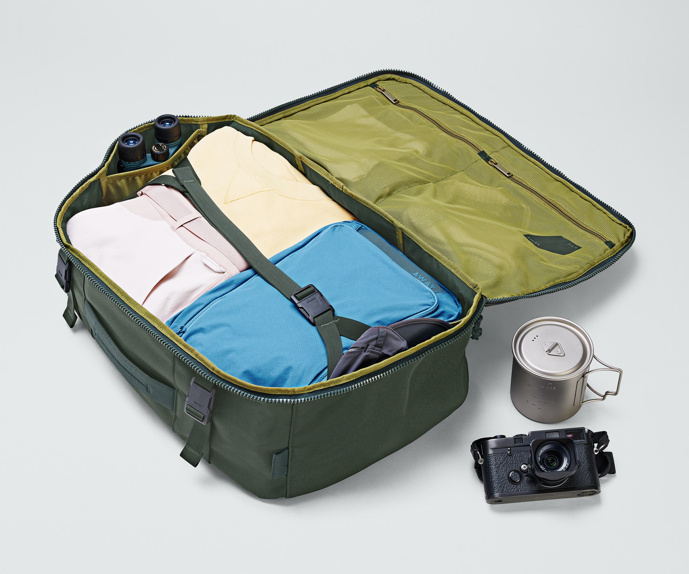 45L Active Convertible Backpack - Waterproof Hiking Backpack with Laptop Compartment | Perfect for Travel, Camping & Outdoor Adventures (Forest Green)