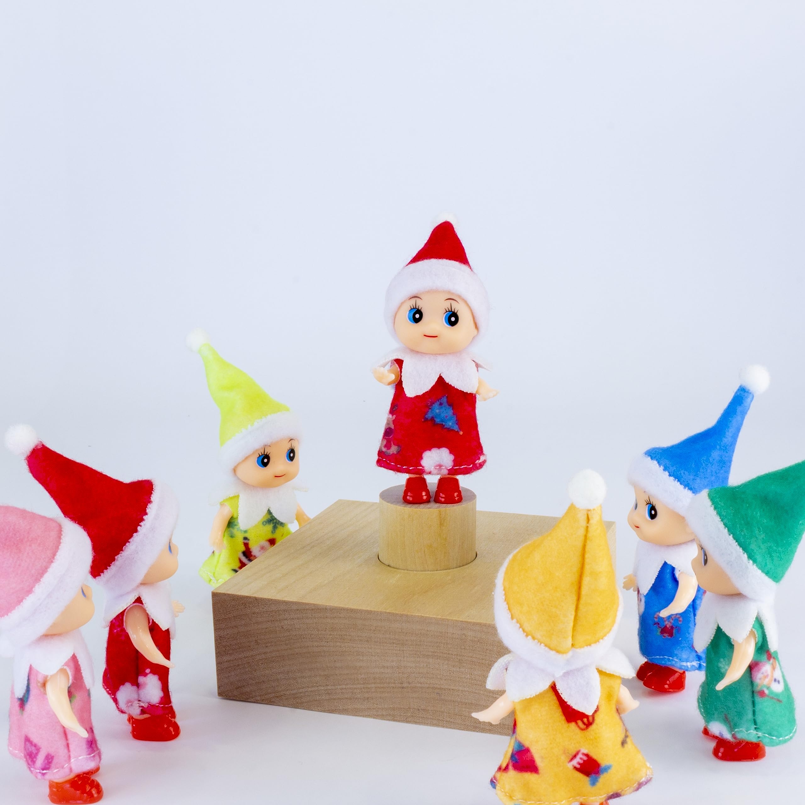 Tiny Baby Elf Doll in Yellow Dress - Perfect for Nursery Decor