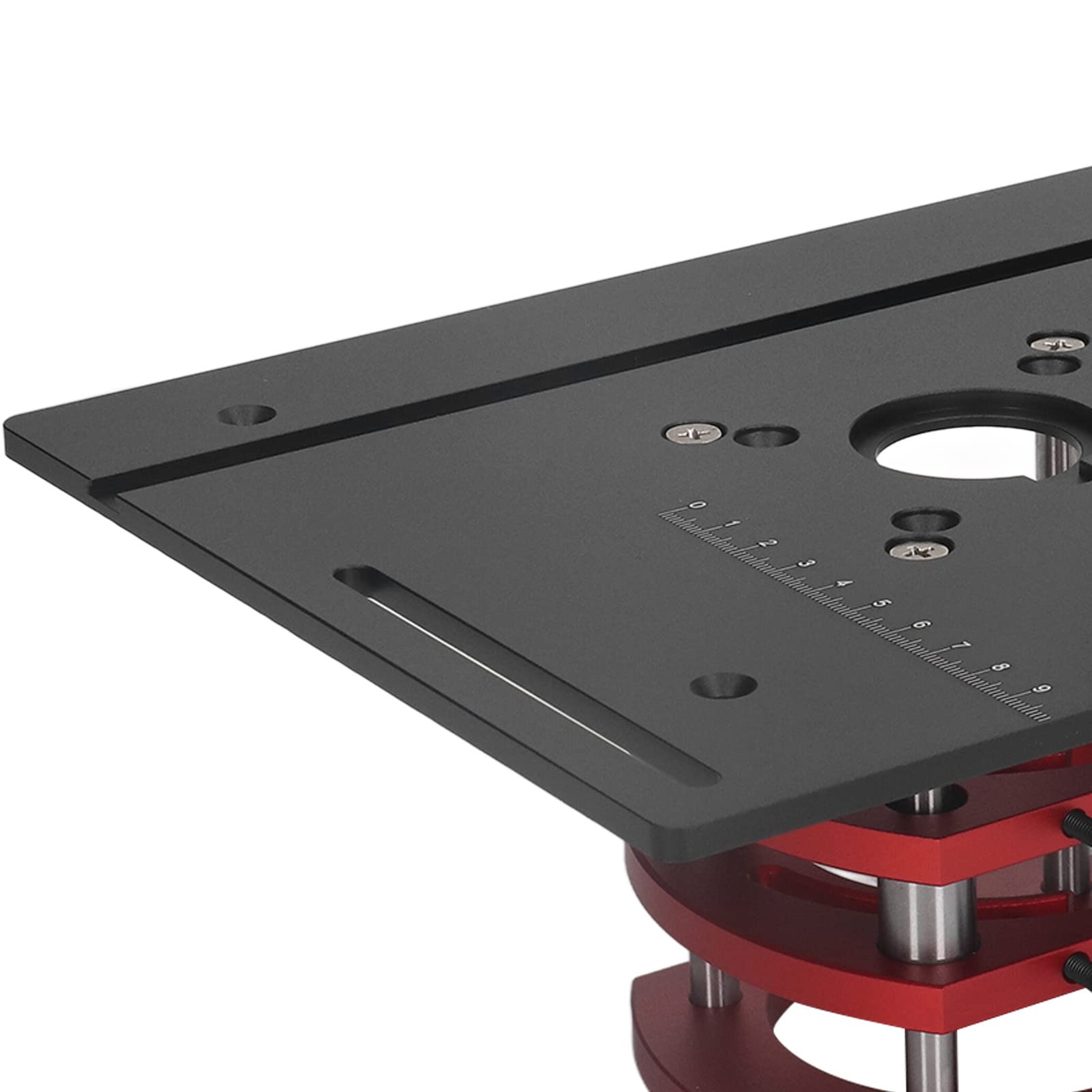 High Precision Router System Kit - Manual Lifting Router Table with Saw Insert Base Plate for Woodworking, Slotting & Trimming | Perfect for DIY Projects, Cabinet Making & Small Wood Crafts