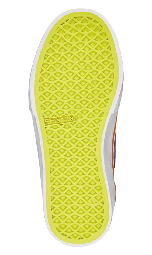 Emerica Wino X OJ Youth Slip-On Skate Shoes - Purple Casual Sneakers for Boys & Girls | Perfect for Skateboarding, School & Everyday Wear