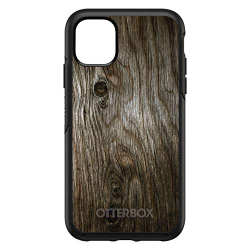 Brown Weathered Wood Grain Print