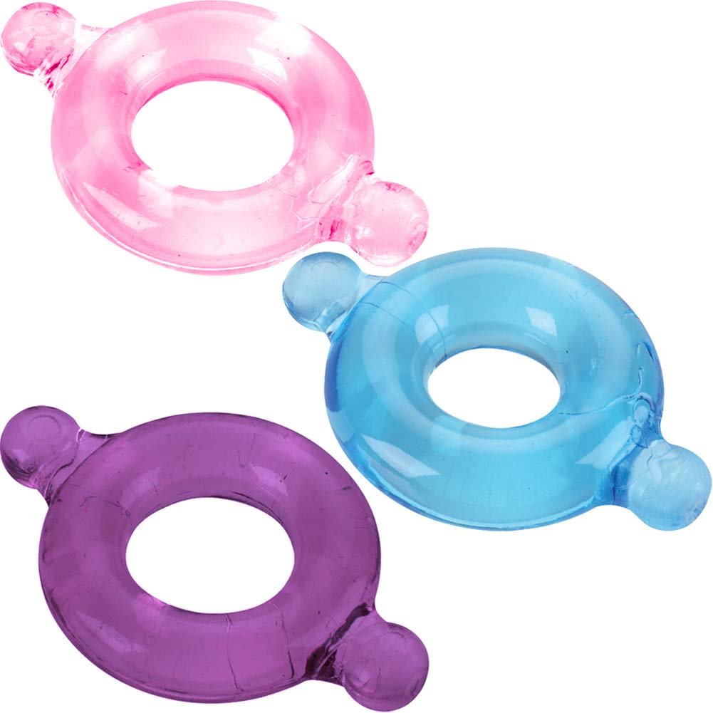 Premium Elastomer Blue Purple Pink Hair Ties Set - Soft & Stretchable Hair Bands for Women & Girls - Perfect for Workouts, Yoga, School & Everyday Use