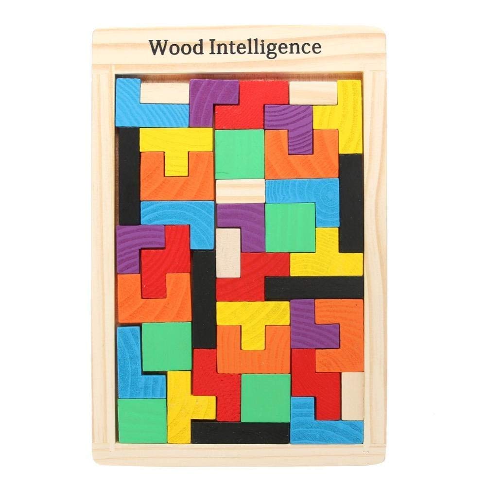 Triyugo Wooden Brain Teaser Puzzles for Kids Ages 3+ - 40-Piece Educational Building Block Games, Montessori Learning Toys for Toddlers - Perfect for Travel, Indoor & Outdoor Play, Birthday Gifts & STEM Activities