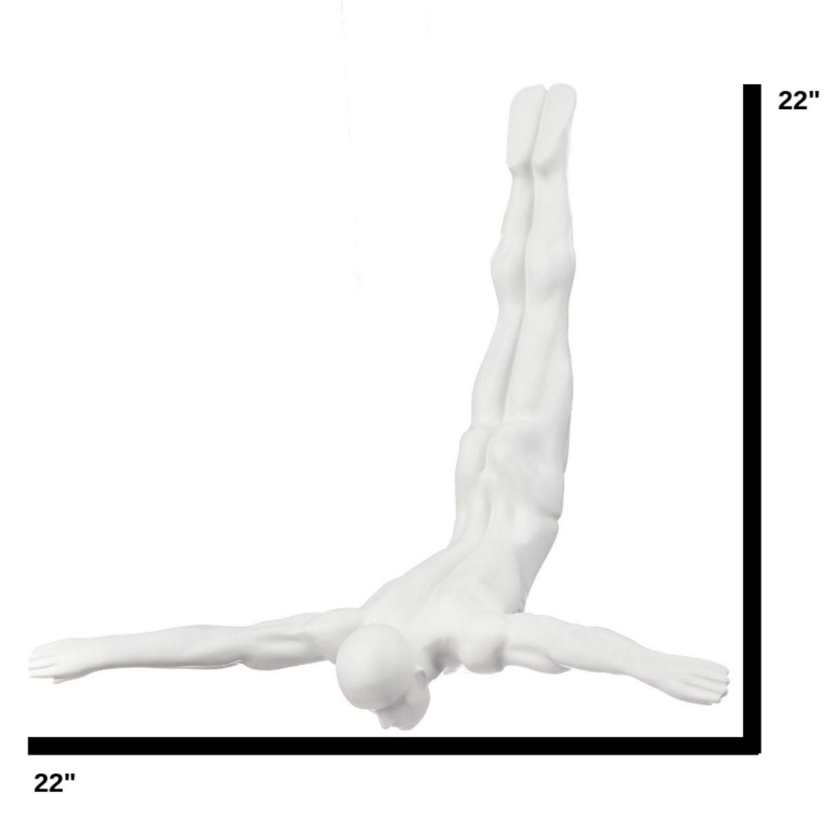 Elegant Diver Statue - Modern Home & Office Decor Resin Wall Art for Living Room, Bedroom, or Workspace | Unique Sculpture Gift for Divers & Ocean Lovers