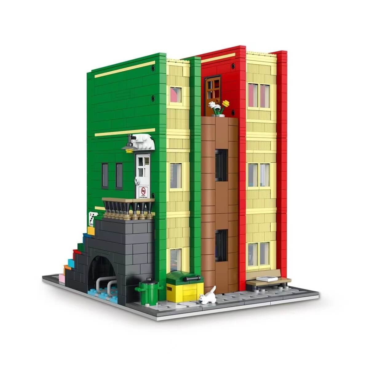 Mork Model 10211 Cities Library - Creative Building Blocks for Kids, Educational City Architecture Toy Set for STEM Learning | Perfect for Classroom, Birthday Gifts & Family Bonding Activities
