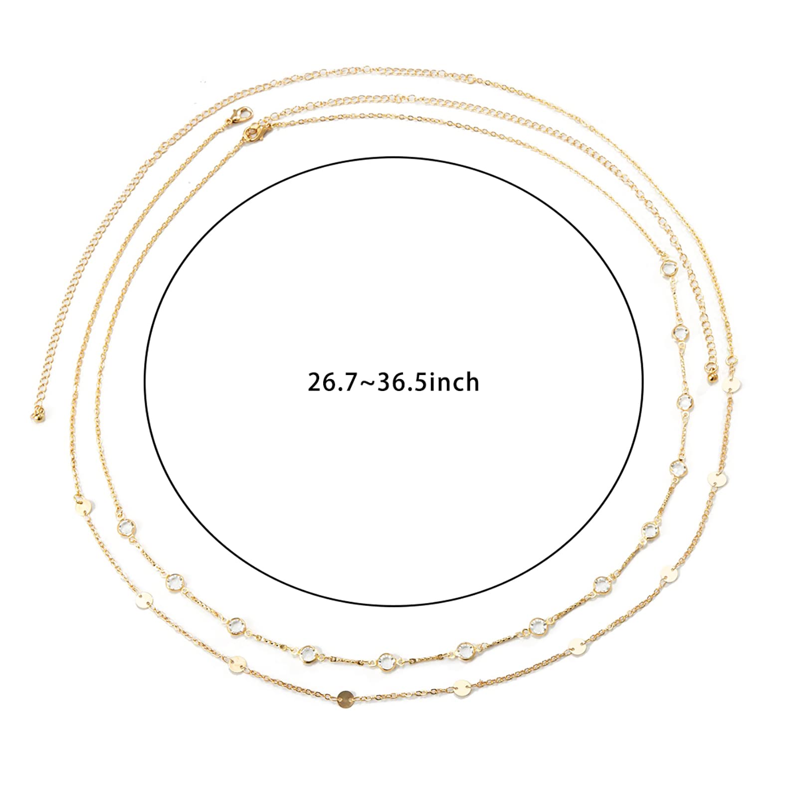 Layered Silver Belly Chain Jewelry for Women - Sexy Waist Body Chain for Bikini, Beach, Rave & Party | Elegant Body Accessory for Girls & Women | Perfect for Summer Vacations, Pool Parties & Festivals