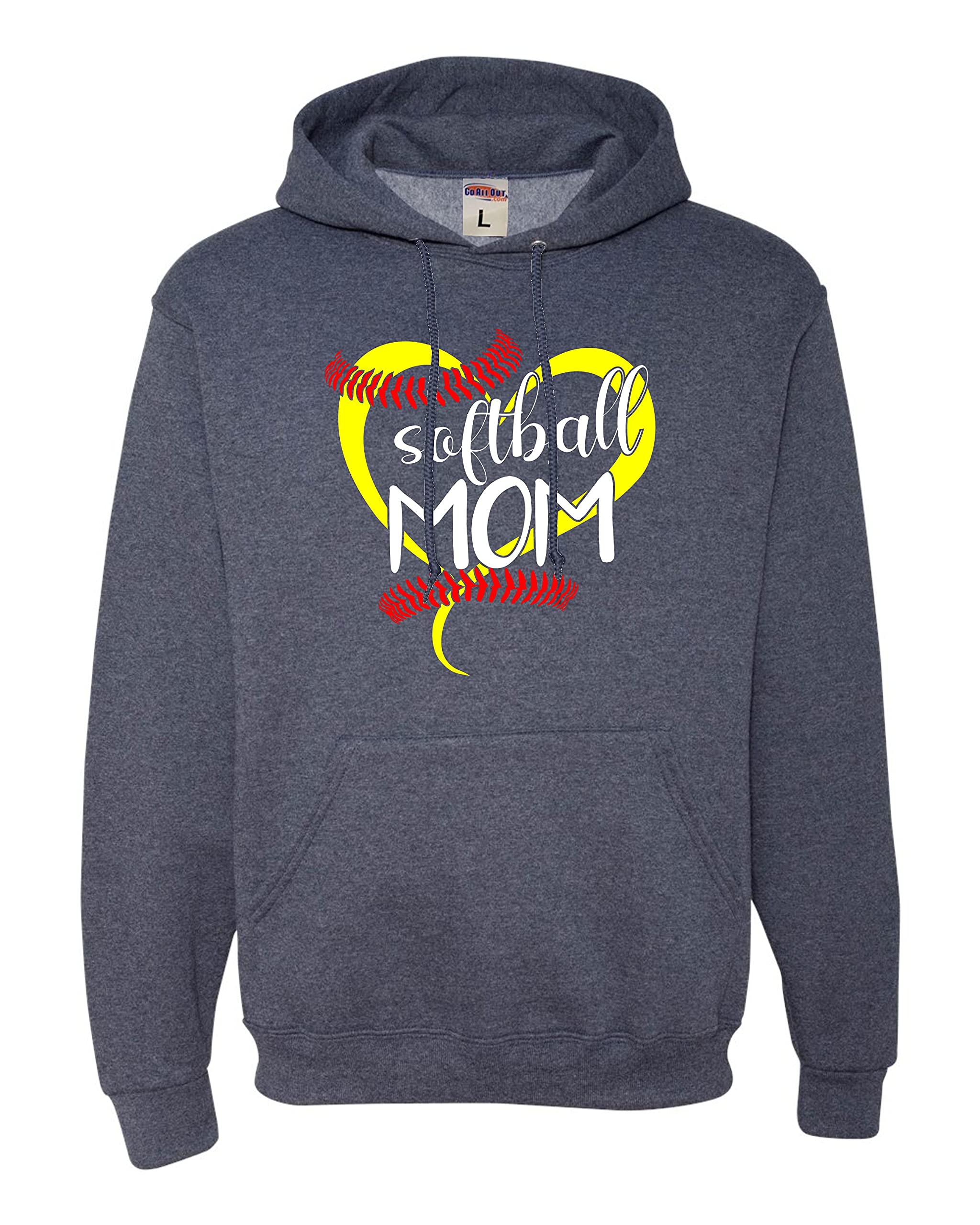 Softball Mom Hoodie - Comfortable & Stylish Sweatshirt for Women & Men - Perfect for Mother's Day Gifts & Game Day Outfits