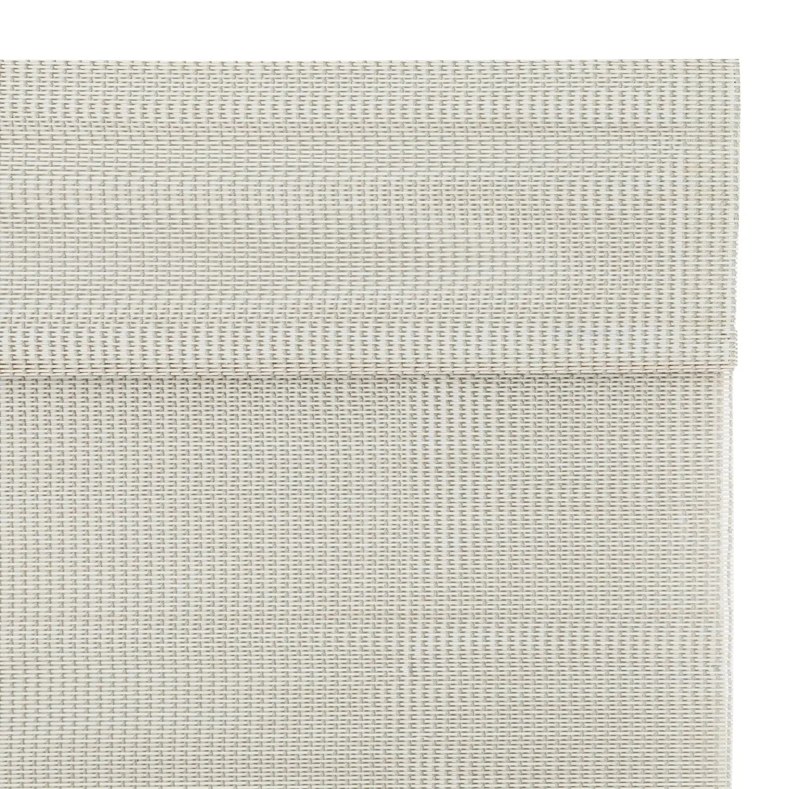 Sybil Bamboo Roman Shade - Natural Wall White Window Treatment for Living Room & Bedroom