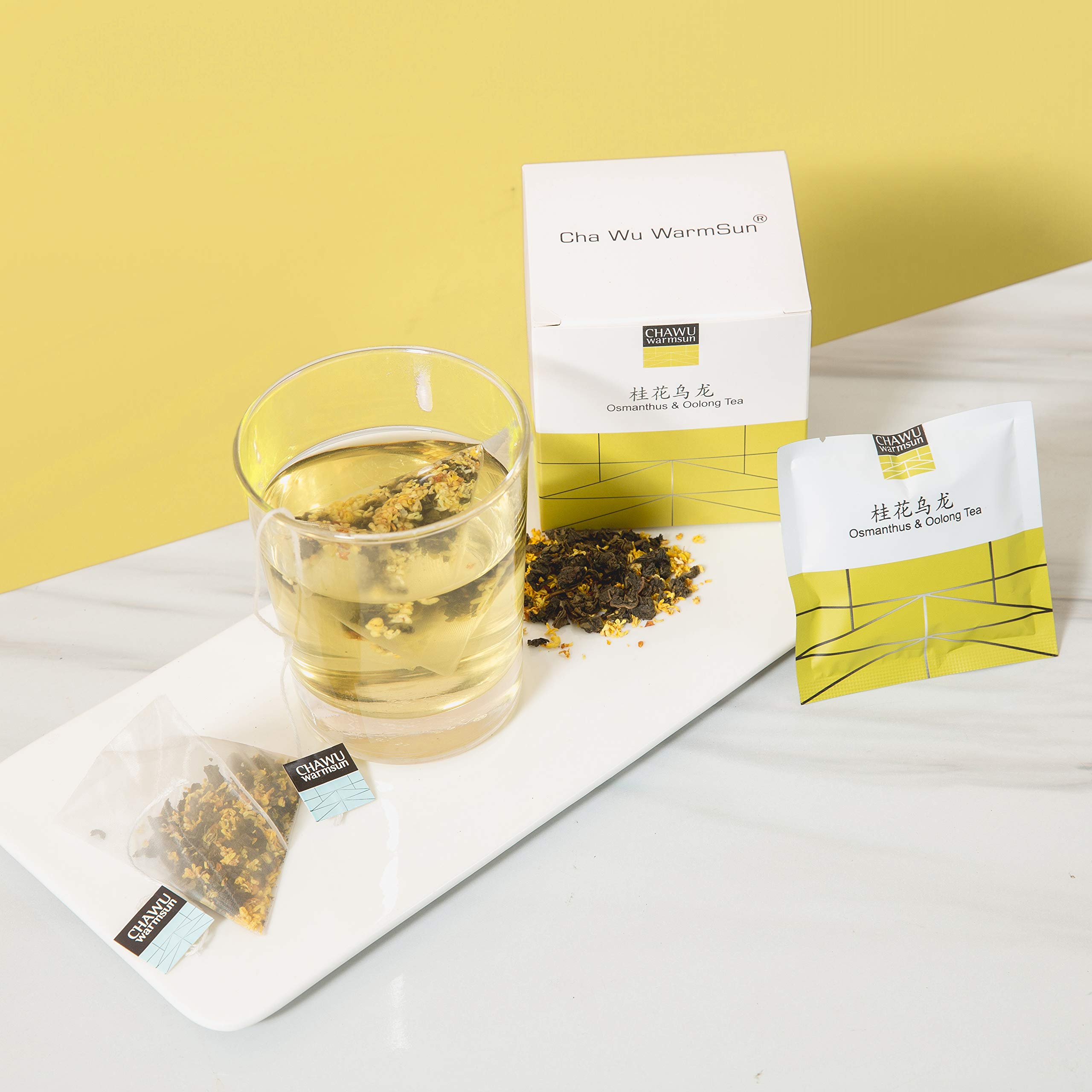 Premium Osmanthus & Oolong Tea Bags - 16 Tea Bags (8 Count/Box, Pack of 2) - Natural Osmanthus with Light Roast TieGuanYin Loose Leaf Tea - Perfect for Relaxation, Afternoon Tea & Gift Giving