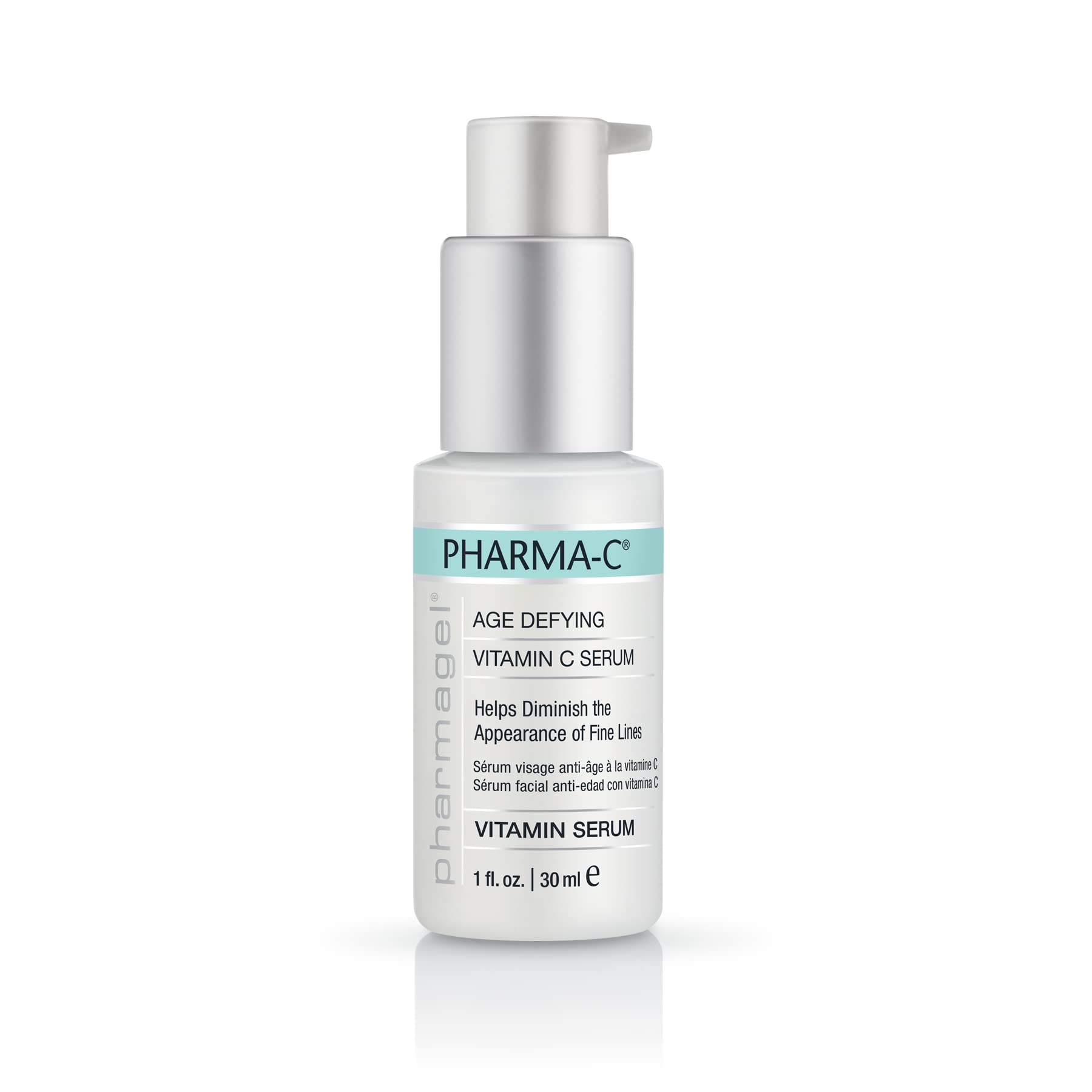 Pharmagel Pharma-C Vitamin Serum - Anti-Aging & Anti-Wrinkle Facial Treatment with Age Spot Remover | Brightening & Hydrating Face Serum for Youthful Skin | 1 Oz | Perfect for Daily Skincare Routine & Nighttime Regimen