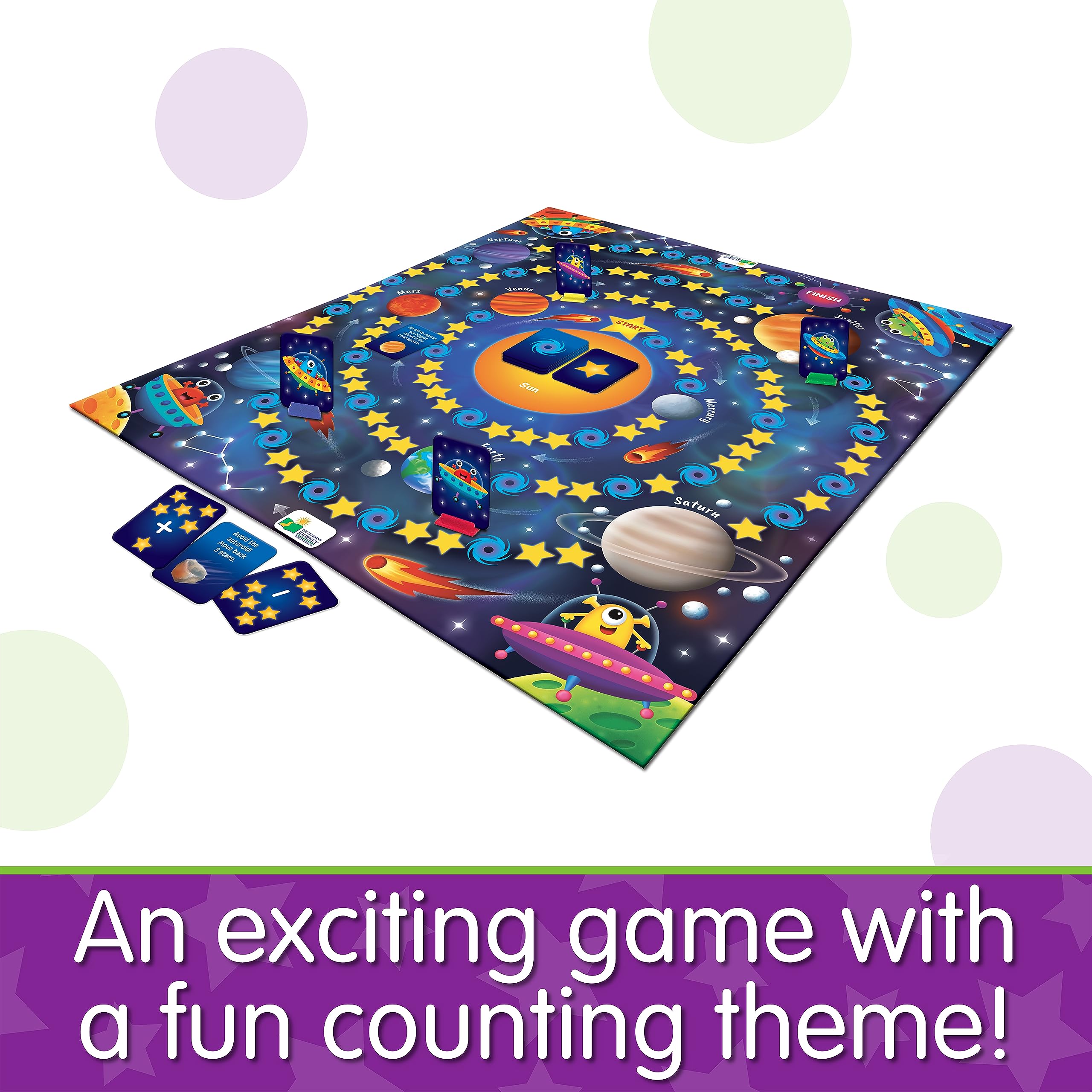 Play It! Outer Space Board Game for Kids 3-6 - STEM Learning Toy for Toddlers - Family Game Night Fun