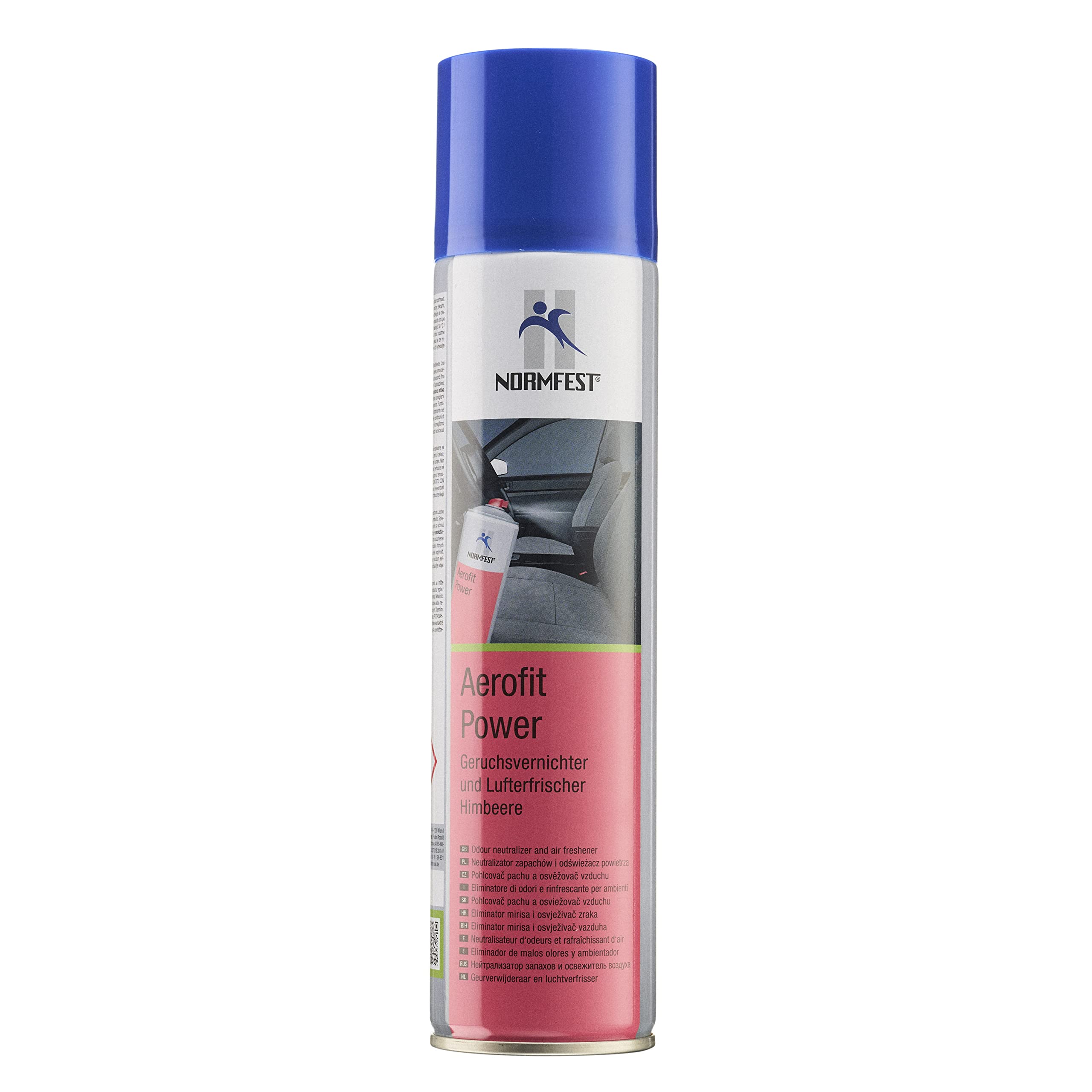 Normfest AEROFIT Fresh Power Air Freshener Odor Eliminator - Raspberry Scent (1 Pack) for Home, Office, Car & Bathroom - Long-Lasting Fragrance & Odor Control