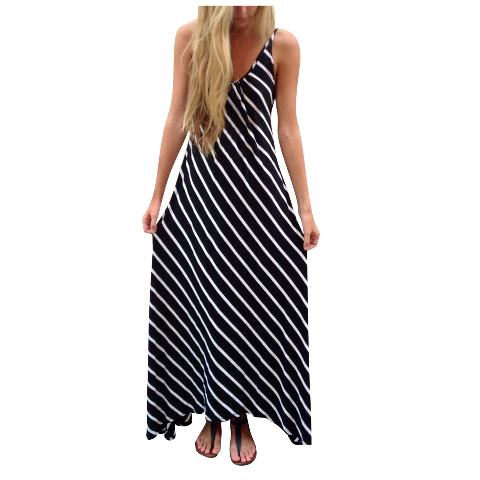 JMETRIE Women's Striped Casual Dress - Beach & Summer Outfit