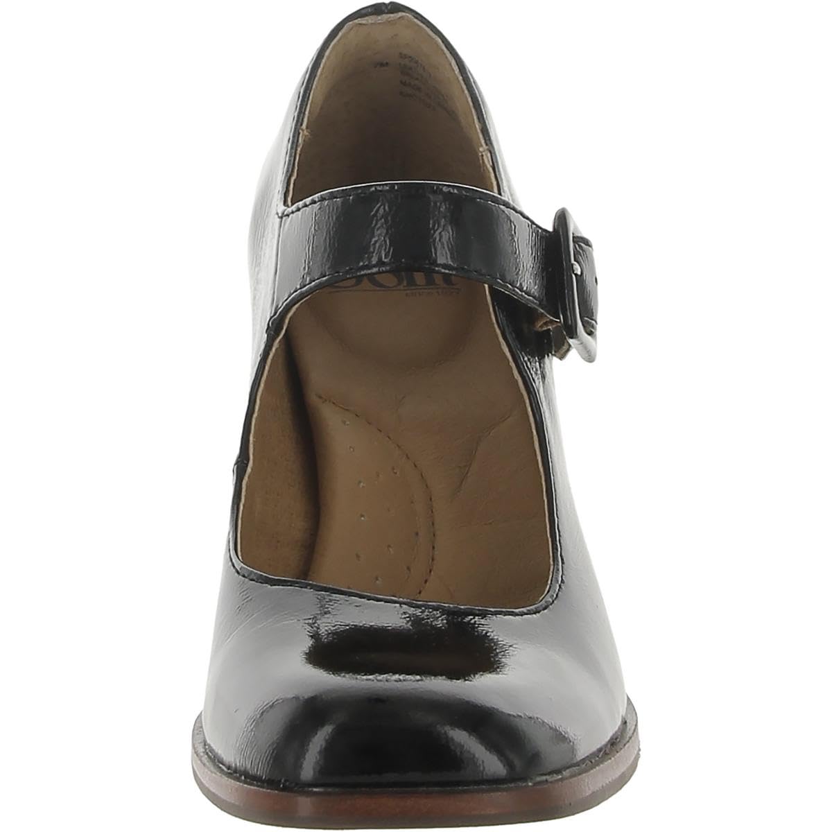 Sofft Women's Shauna Patent Leather Mary Jane Shoes with Padded Insole - Comfortable Work Flats for Office & Professional Women