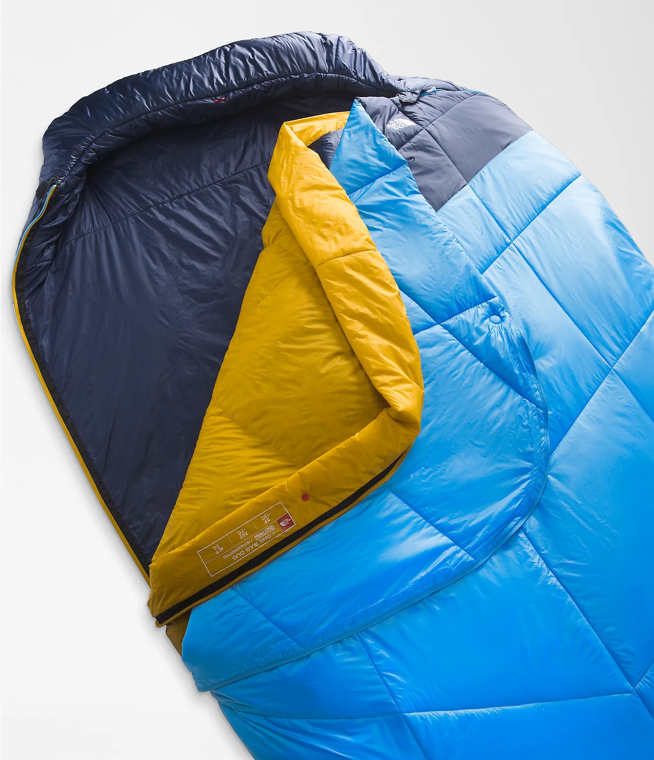 TNF One Bag Duo Sleeping Bag - 2 Person Lightweight Camping Sleeping Bag for Backpacking, Hiking & Outdoor Adventures